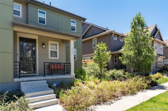 8186 E 53rd Dr, Denver, CO 80238 - view of front of house featuring covered porch