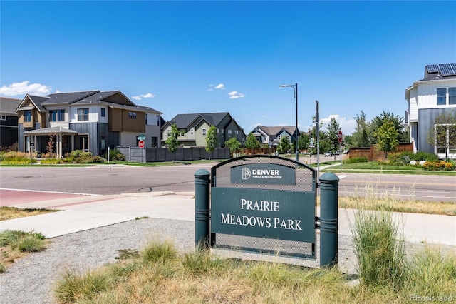 8186 E 53rd Dr, Denver, CO 80238 - community / neighborhood sign featuring a residential view