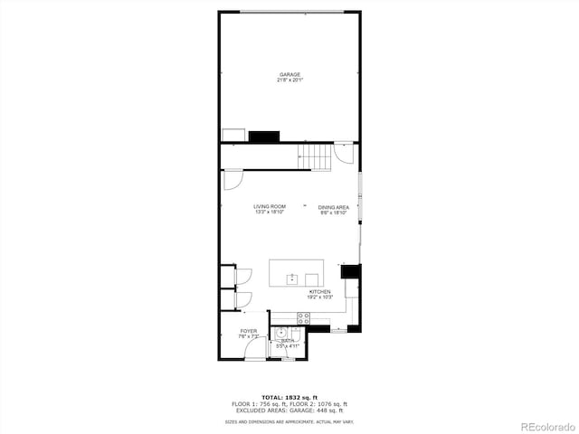 8186 E 53rd Dr, Denver, CO 80238 - view of floor plan / room layout