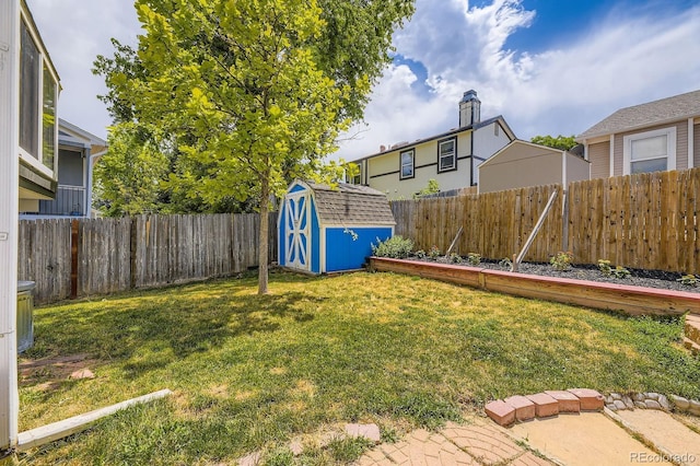 7953 S Garrison Way, Littleton, CO 80128 - fenced backyard with a storage unit