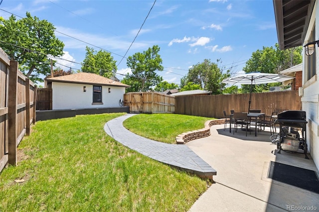 400 S Gilpin St, Denver, CO 80209 - fenced backyard featuring a patio and outdoor dining space