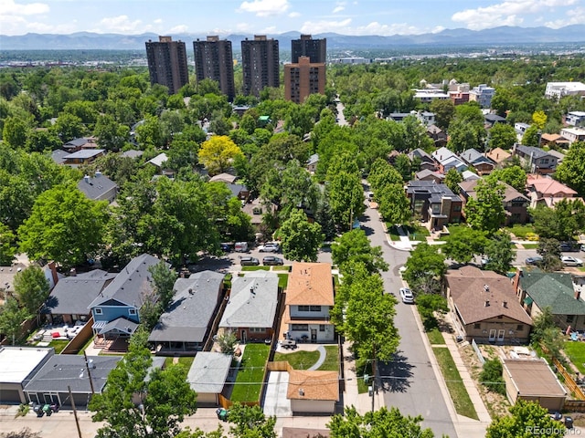 400 S Gilpin St, Denver, CO 80209 - aerial perspective of suburban area featuring mountains