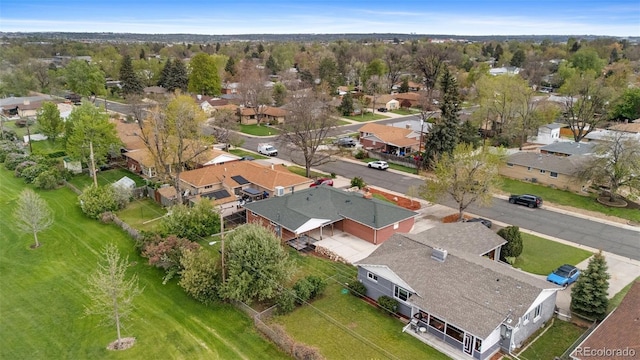 aerial perspective of suburban area