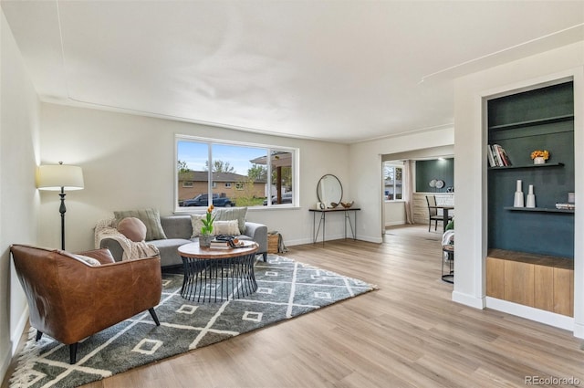 1155 W 4th Ave, Broomfield, CO 80020 - living area with wood finished floors and baseboards