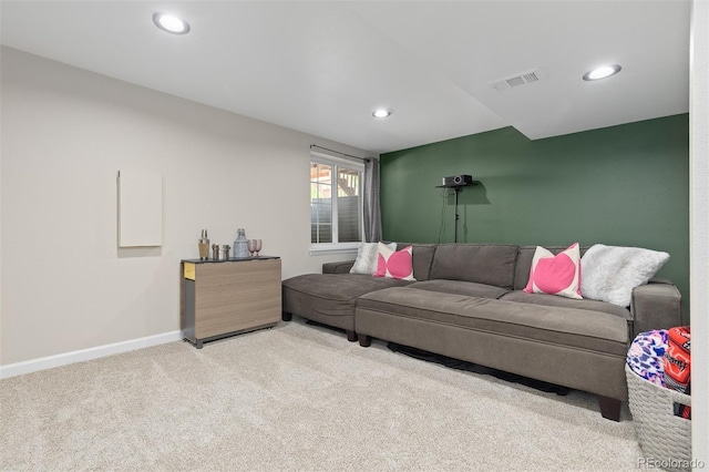 5555 E Briarwood Ave Unit 1404, Centennial, CO 80122 - living room featuring carpet, recessed lighting, and baseboards