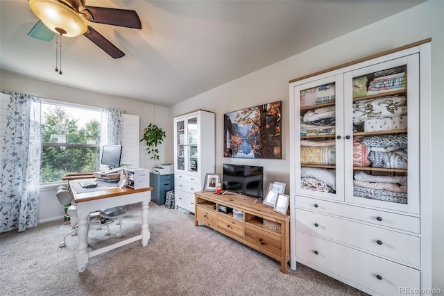 21502 E Idyllwilde Dr, Parker, CO 80138 - carpeted office featuring a ceiling fan