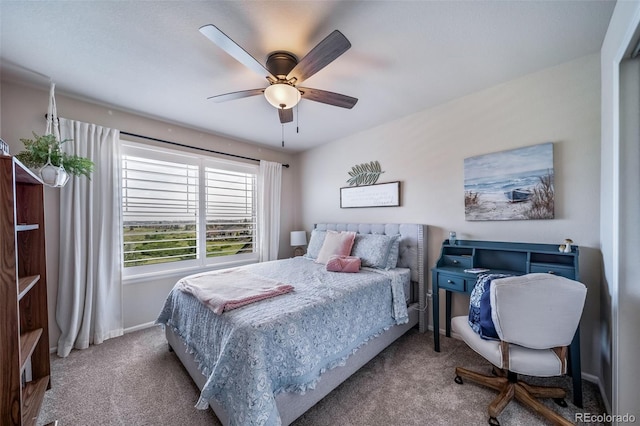 21502 E Idyllwilde Dr, Parker, CO 80138 - carpeted bedroom with baseboards and a ceiling fan