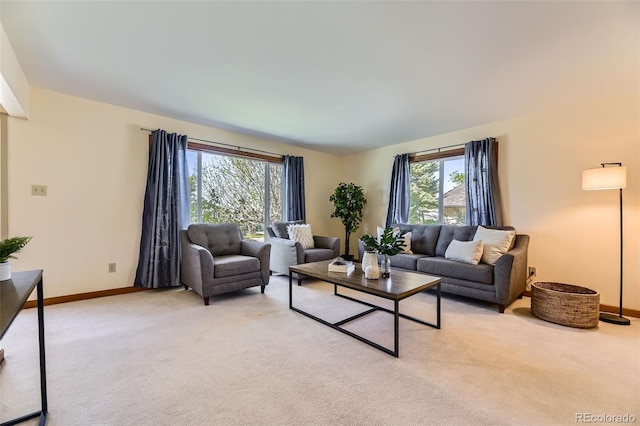 6708 W Portland Ave, Littleton, CO 80128 - living area featuring light carpet and baseboards