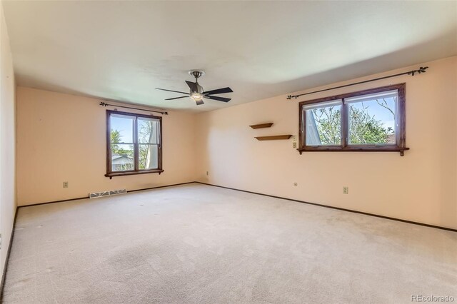 6708 W Portland Ave, Littleton, CO 80128 - carpeted empty room featuring ceiling fan and baseboards