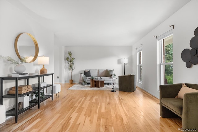 229 Berthoud Way, Golden, CO 80401 - living area featuring light wood-style floors and baseboards