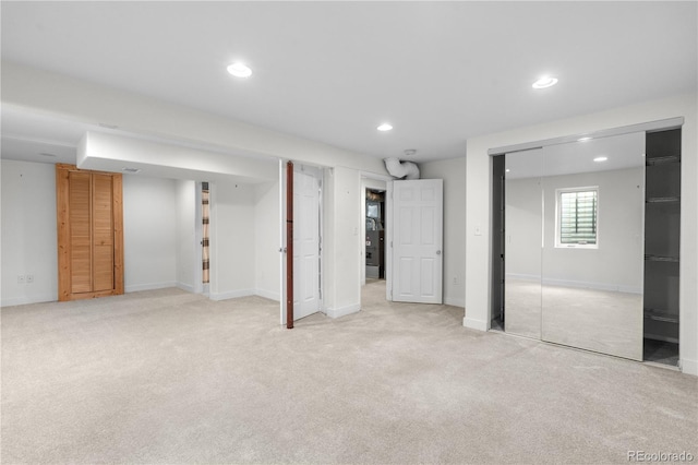 229 Berthoud Way, Golden, CO 80401 - basement with recessed lighting and light carpet
