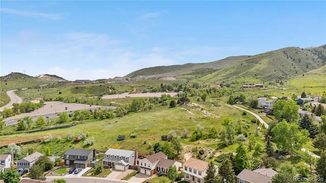 229 Berthoud Way, Golden, CO 80401 - aerial perspective of suburban area with a mountain backdrop
