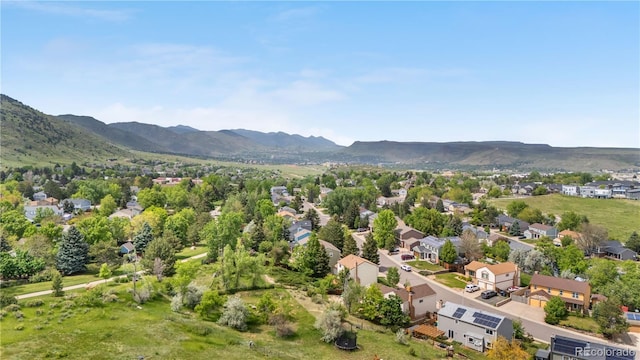 229 Berthoud Way, Golden, CO 80401 - aerial perspective of suburban area with a mountainous background