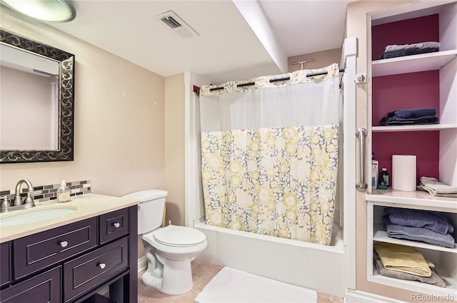 702 Windmill Pl, Highlands Ranch, CO 80126 - full bath with vanity, shower / tub combo with curtain, and tile patterned flooring