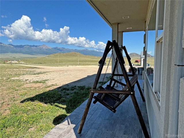 exterior space featuring a rural view