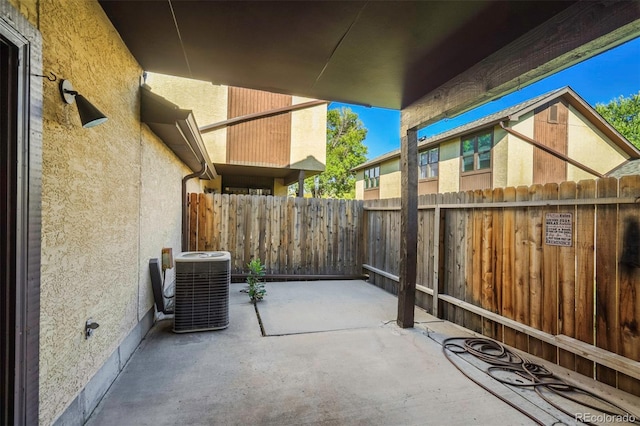 view of patio / terrace with cooling unit