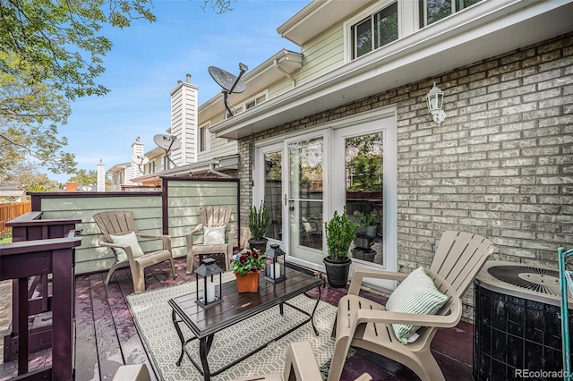 5252 W 68th Ave, Arvada, CO 80003 - deck featuring central air condition unit and fence