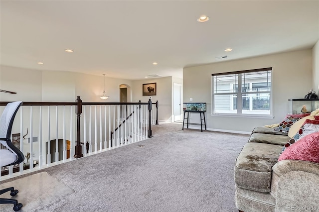 7485 S Jackson Gap Way, Aurora, CO 80016 - carpeted office with baseboards and recessed lighting