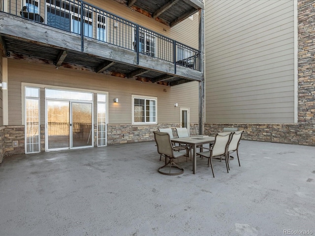 view of patio / terrace featuring outdoor dining area