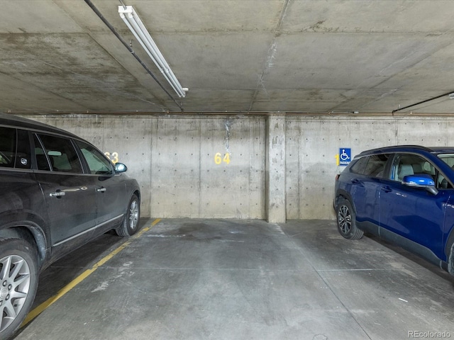 view of parking deck