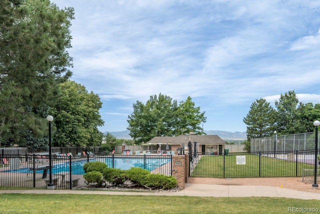 4821 W 102nd Ave, Westminster, CO 80031 - community pool featuring a mountain view