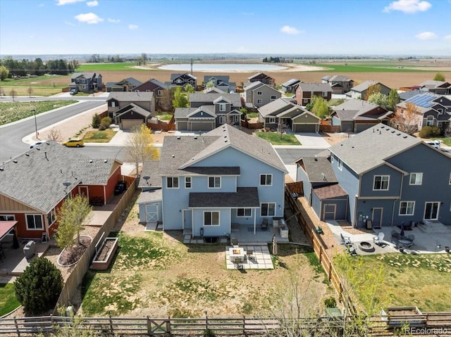 drone / aerial view featuring a residential view