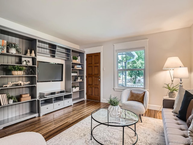 2329 S Gilpin St, Denver, CO 80210 - living room with wood finished floors and baseboards