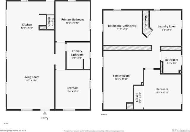 2329 S Gilpin St, Denver, CO 80210 - view of room layout