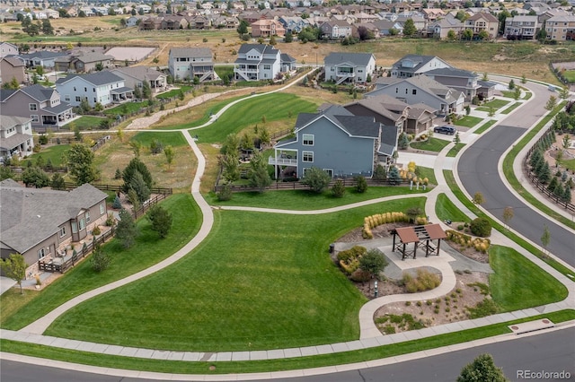 birds eye view of property featuring a residential view