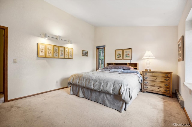4992 White House Trl, Evergreen, CO 80439 - carpeted bedroom featuring a baseboard heating unit and baseboards