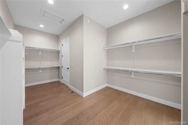 8014 Trinity Peak Ln, Castle Rock, CO 80108 - walk in closet with attic access and wood finished floors