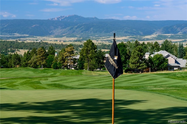 8014 Trinity Peak Ln, Castle Rock, CO 80108 - view of community with a mountain view and golf course view