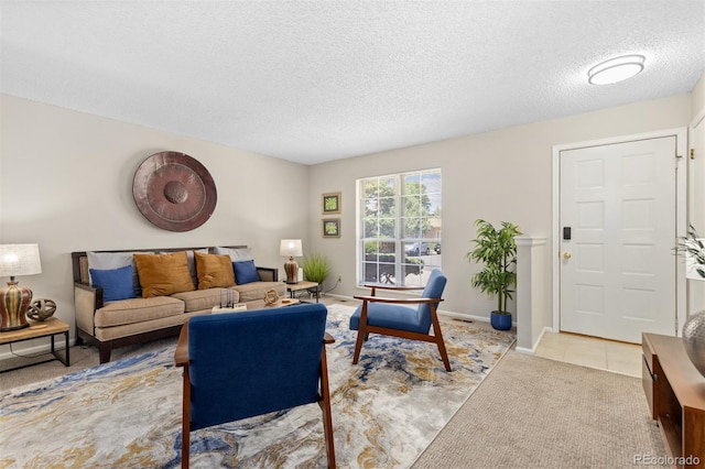 1204 Catalpa Cir, Broomfield, CO 80020 - living room featuring light carpet and a textured ceiling