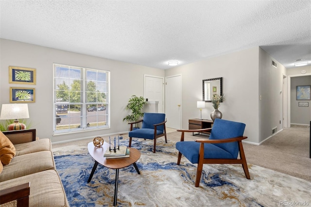 1204 Catalpa Cir, Broomfield, CO 80020 - living area with a textured ceiling and carpet