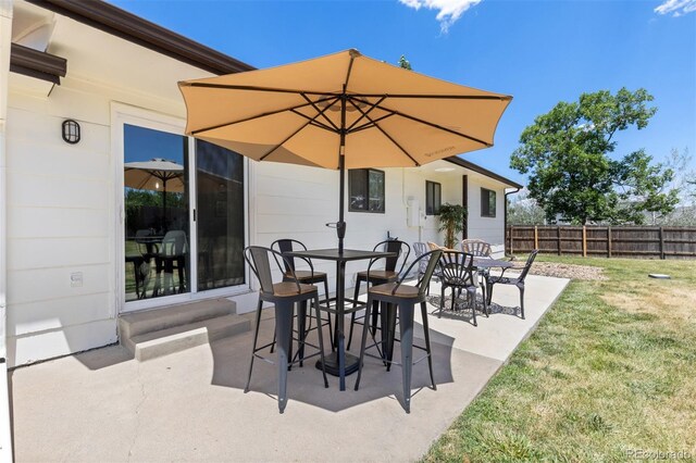 1204 Catalpa Cir, Broomfield, CO 80020 - view of patio / terrace with outdoor dining space