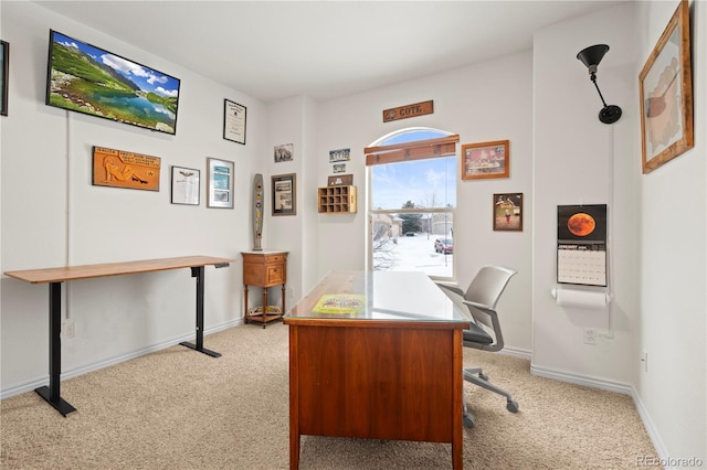 2663 Cinnabar Rd, Colorado Springs, CO 80921 - office with baseboards and light carpet