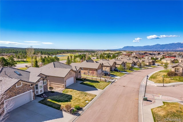 2663 Cinnabar Rd, Colorado Springs, CO 80921 - birds eye view of property with a residential view and a mountain view