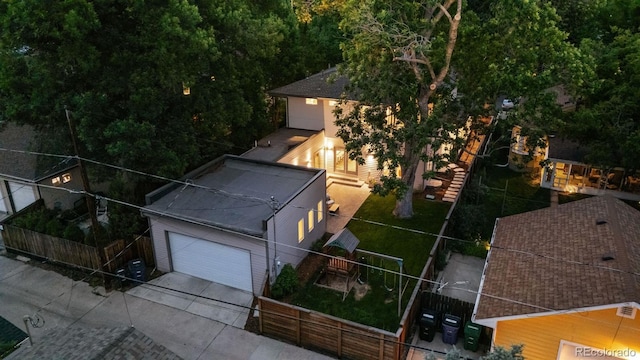 2377 S Humboldt St, Denver, CO 80210 - aerial view of property and surrounding area