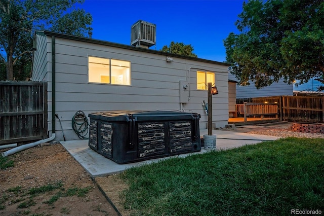 20714 E Buchanan Dr, Aurora, CO 80011 - rear view of property featuring a fenced backyard and a patio