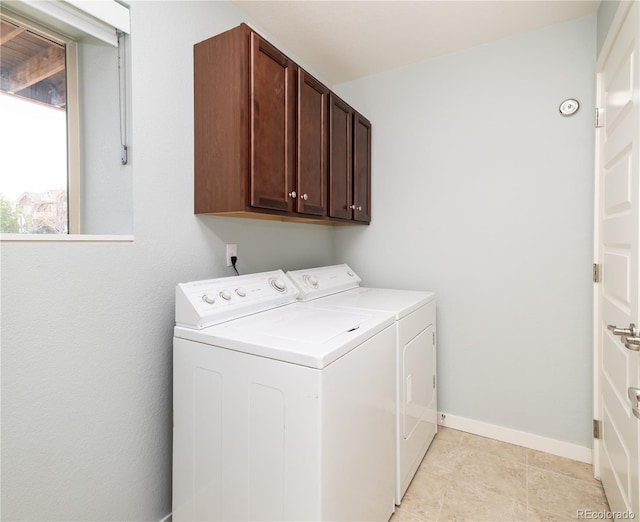 10154 Belvedere Loop, Lone Tree, CO 80124 - laundry area with independent washer and dryer, cabinet space, and baseboards