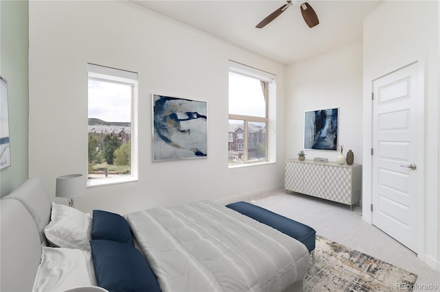 10154 Belvedere Loop, Lone Tree, CO 80124 - carpeted bedroom featuring a ceiling fan and baseboards