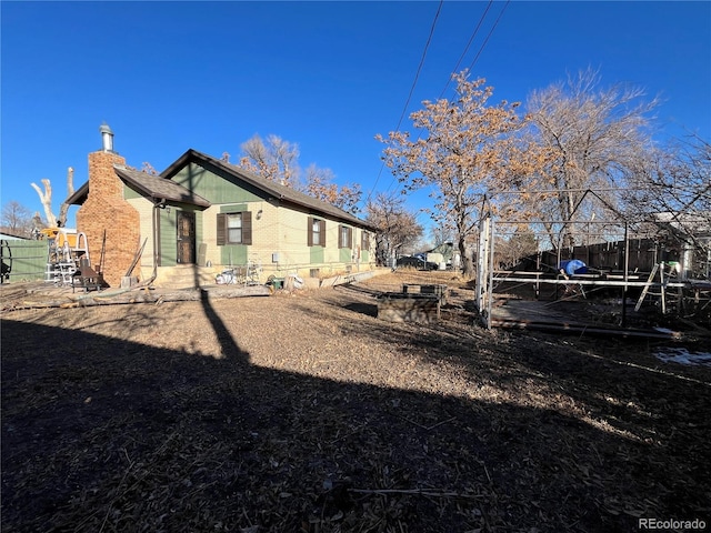 view of rear view of property