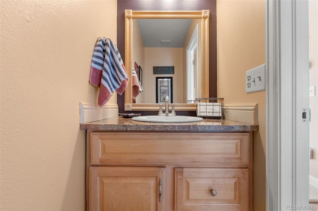 17467 E Rice Cir Unit C, Aurora, CO 80015 - bathroom featuring vanity and a textured wall