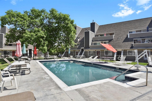 5250 S Huron Way Unit 3-205, Littleton, CO 80120 - community pool with a patio area