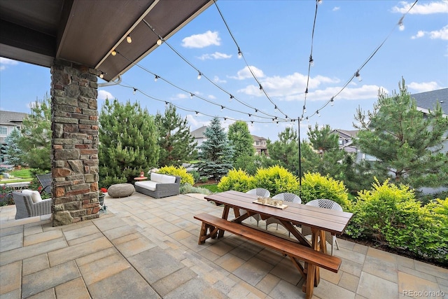 view of patio / terrace featuring outdoor dining space