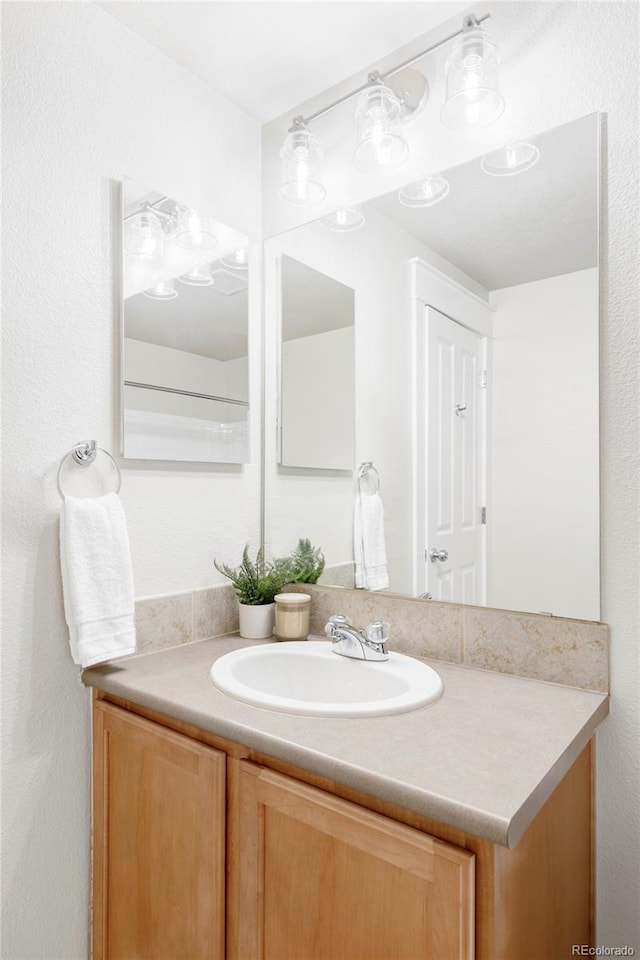 bathroom featuring vanity