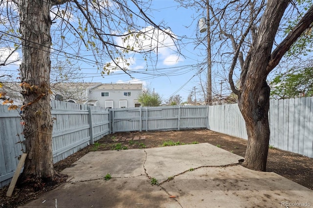 view of patio / terrace featuring a fenced backyard