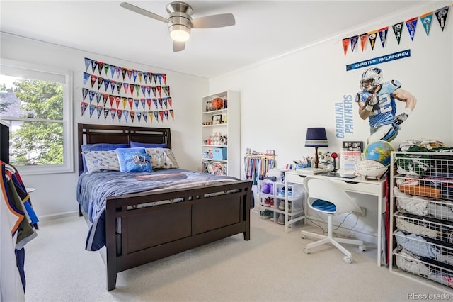11389 E Maplewood Ave, Englewood, CO 80111 - bedroom featuring carpet and ceiling fan