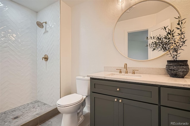22367 Quail Run Dr, Parker, CO 80138 - bathroom featuring vanity and a tile shower