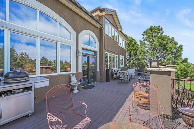 8518 High Rdg, Castle Pines, CO 80108 - view of deck